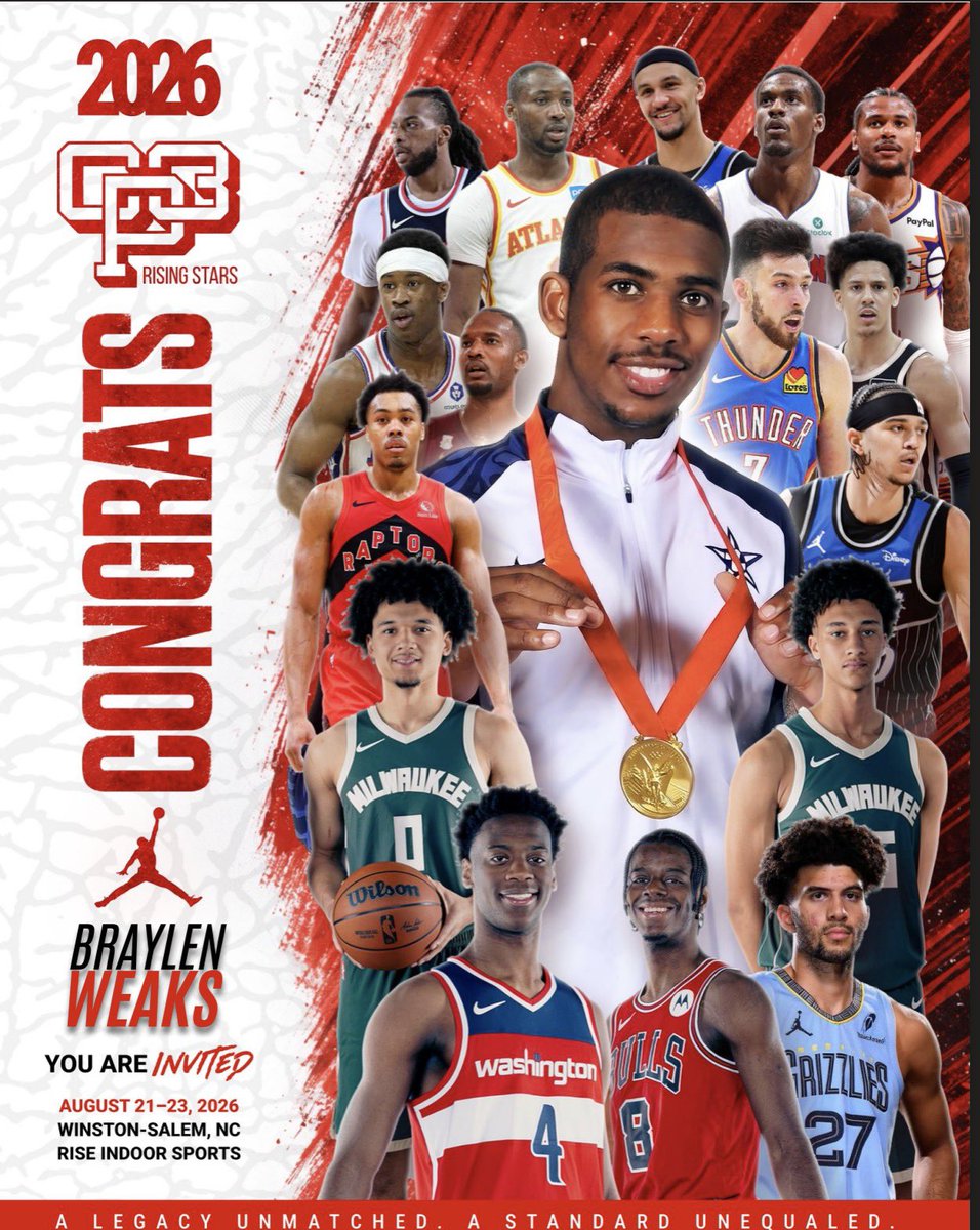 BraylenWeaks's tweet photo. Excited to be invited to CP3 Rising Stars camp.. https://t.co/0NcbMLgGgW