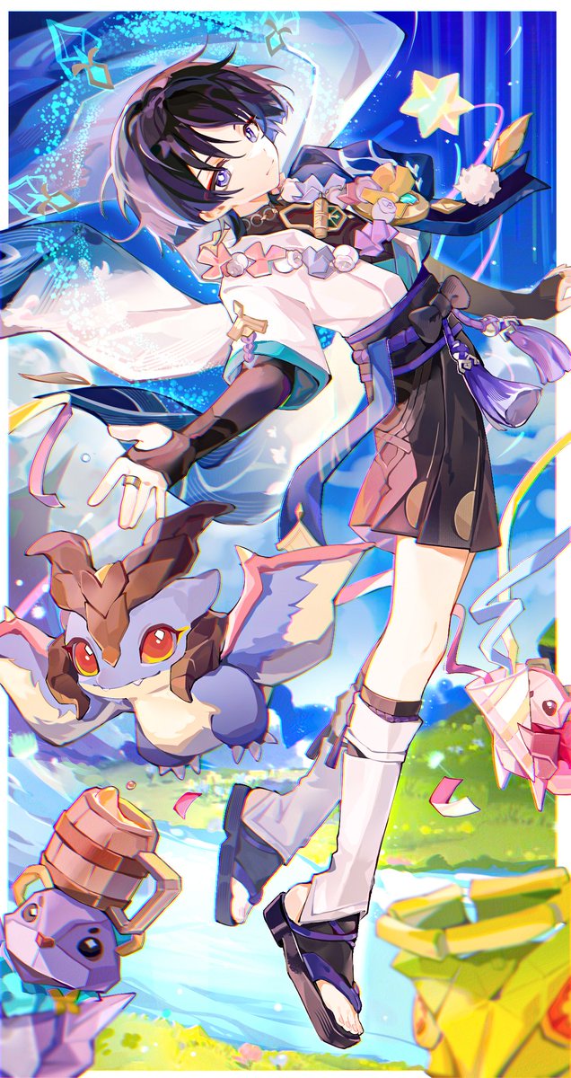 uuuulianglijing's tweet photo. #GenshinImpact #原神 #流浪者 #放浪者 #Wanderer #散兵 #Scaramouche 
之前画的勇者🐱🐱 https://t.co/GrjOrLz7ES