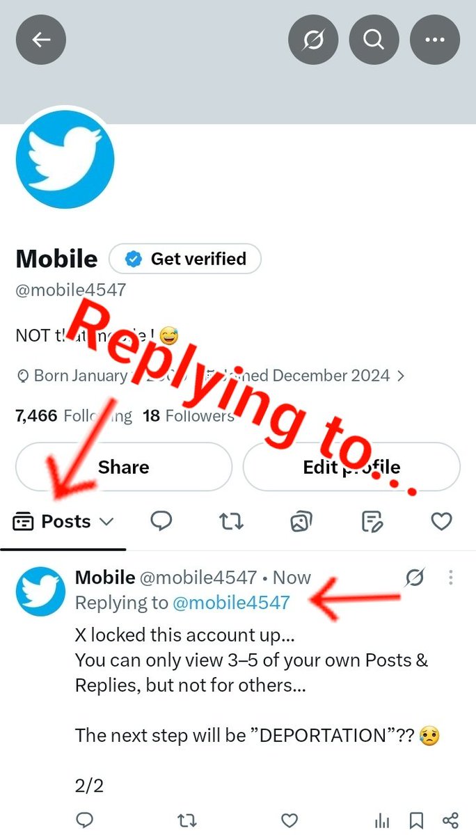 mobile4547's tweet photo. “Replying to...” just appeared for a few seconds on the Posts tab...

Just read it as fast as you can, before it’s too late! 😅 https://t.co/XpeUsi4JwZ