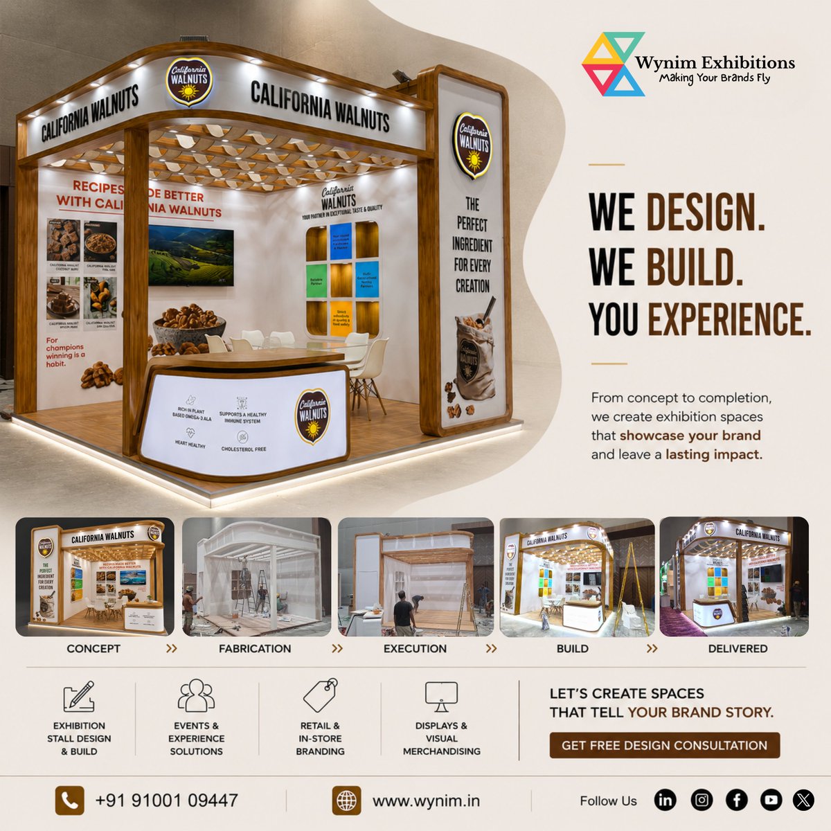 wynimexhibition's tweet photo. ✅ Another exhibition stand successfully delivered!
Planning your next exhibition? Connect with Wynim Exhibitions for creative Exhibition Stand Design & Build solutions.
📞 +91 9100109447
🌐 https://t.co/aQV4HlLU3b
✉️ info@wynim.in
#ExhibitionStand #StandDesign #DesignAndBuild https://t.co/hXCZsbFQFW