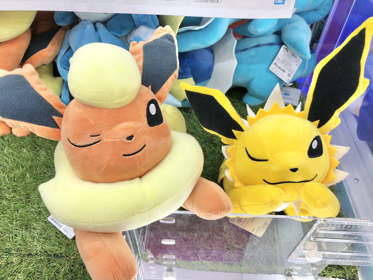 GiGO_Chiryu's tweet photo. 【新景品入荷情報✨】

本日より当店に

ポケットモンスター 
もふぐっとぬいぐるみ イーブイフレンズ
~サンダース・ブースター~おひるねver.
~シャワーズ・グレイシア~おひるねver.

入荷いたしました♪

皆様のご来店心より
お待ち致しております✨

#ポケットモンスター
#GiGOギャラリエアピタ知立 https://t.co/OQlNbV4dcZ