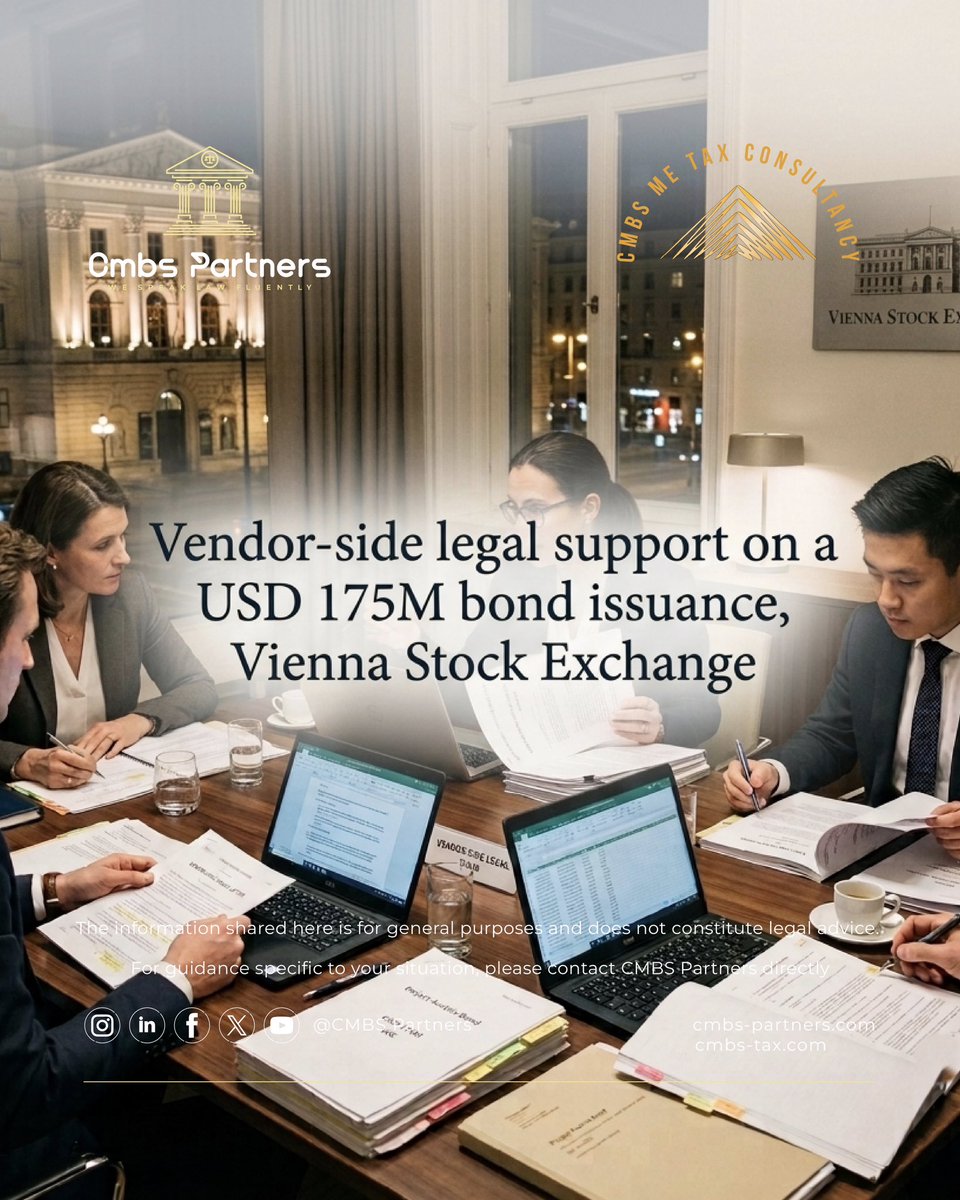 CMBSPartners's tweet photo. A bond issuance raising USD 175M isn’t won or lost in the prospectus. It’s won or lost in the weeks before it, when the vendor-side legal work either holds up to disclosure and regulatory scrutiny or doesn’t.

#BondIssuance #CapitalMarkets #ViennaStockExchange https://t.co/CIY5wJPLv7