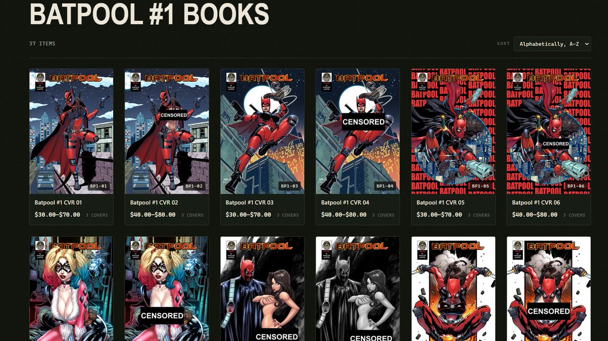 Divinity_Comics's tweet photo. Batpool books now live on https://t.co/INsilNHQmO! https://t.co/tGKTcSVQC3