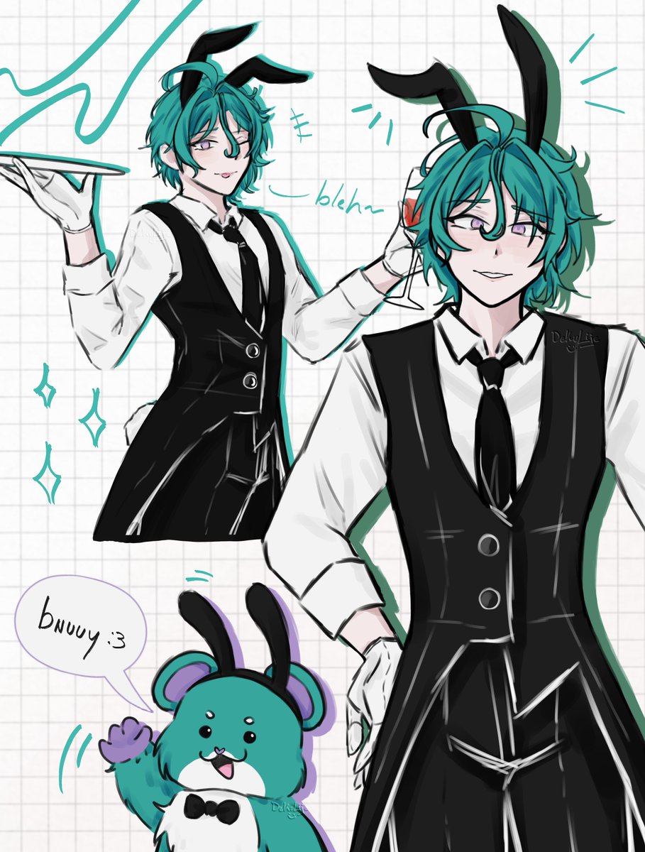 Deku_Lije's tweet photo. Personally, I think he'd ROCK the tailcoat suit 🐰
#EliasDrawborne https://t.co/MP5Hd32OGF