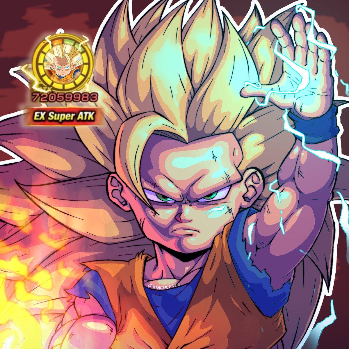 KingDeegee's tweet photo. When the EX super hits pt. 2 
#DokkanBattle https://t.co/n14SkKEnXI