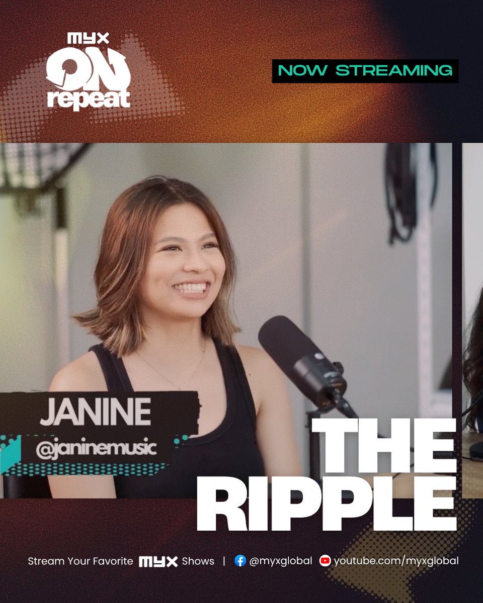 myxglobal's tweet photo. Press play on meaningful conversations. ▶️

Watch Janine Teñoso on #TheRipple, now streaming on #MYXonRepeat LIVE on Youtube and Facebook.

#MYX #JanineTeñoso https://t.co/8tpNjME4Nu