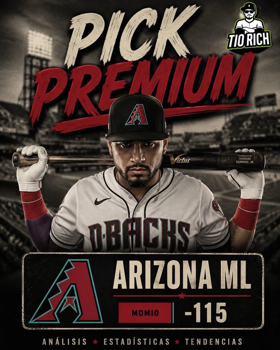 ElTioRich7's tweet photo. ✅💰 ¡2 DE 2! 💰✅

🔥 Tampa Bay F5 -0.5 ✔️
🔥 Arizona ML ✔️

Los que adquirieron el Pick Premium cobraron 2 picks por el precio de 1. Y quienes ayudaron con el RT también cobraron el FREE PICK. 🤝📈

Gracias por la confianza. Seguimos apostando con análisis, no con corazonadas. https://t.co/y5h3EsGxPV
