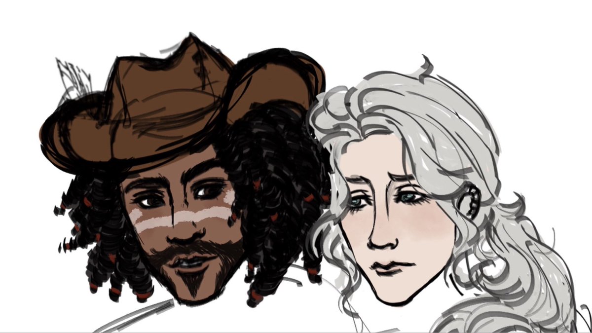 OrfeosElegy's tweet photo. Hm how many art styles can I replicate at once to draw this idv ship I was just made aware of. Kevin and Frederick .. it’s perfect. Is it called Fredvin or Kedrick though? https://t.co/SPKQtFAqBf