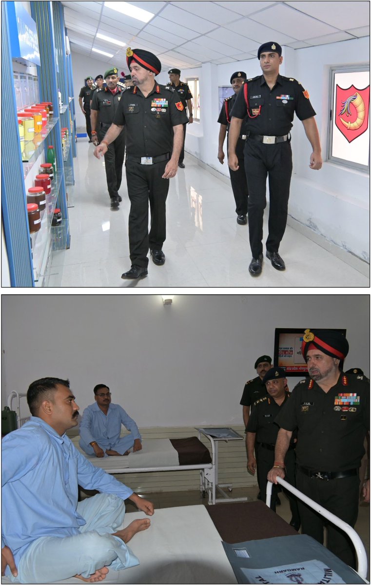 easterncomd's tweet photo. Lt Gen Pawan Chadha, #GOC #TrinityArea, along with #GOC, HQ #Jharkhand & #BiharSubArea, visited #RamgarhMilitaryStation and reviewed training infrastructure at the #Punjab & #SikhRegimentalCentres.
He interacted with 9th Batch #Agniveers and visited #NavchetanaKendra. He also reviewed Medical & Dental facilities, station infrastructure and the Supply Company.
The #GOC appreciated the high training standards, robust psychological assessment and innovative initiatives towards enhancing quality of life and infrastructure.
लेफ्टिनेंट जनरल पवन चड्ढा, #GOC #TrinityArea ने #GOC, मुख्यालय #Jharkhand & #BiharSubArea के साथ #RamgarhMilitaryStation का दौरा किया और #Punjab एवं #SikhRegimentalCentres में प्रशिक्षण सुविधाओं की समीक्षा की।
उन्होंने 9वें बैच के #Agniveers से बातचीत की और #NavchetanaKendra का दौरा किया। उन्होंने चिकित्सा एवं दंत चिकित्सा सुविधाओं, स्टेशन की व्यवस्थाओं और सप्लाई कंपनी की भी समीक्षा की।
#GOC ने उच्च प्रशिक्षण स्तर, मजबूत मनोवैज्ञानिक आकलन तथा जीवन गुणवत्ता और बुनियादी ढांचे में सुधार के लिए किए जा रहे प्रयासों की सराहना की।
#भारतीय_सेना
#पूर्वी_कमान
#IndianArmy
#EasternCommand
#Agniveers
@adgpi
@SpokespersonMoD
@HQ_IDS_India
@indiannavy
@IAF_MCC
@official_dgar
@ProDefKolkata
@IndiaCoastGuard
@HQ_DG_NCC
@EAC_IAF
@IN_EasternFleet
@IN_HQENC
@GovernorBihar
@jhar_governor
Facebook - https://t.co/HeNZtIhgtR
Instagram - https://t.co/u3f8koPfE7