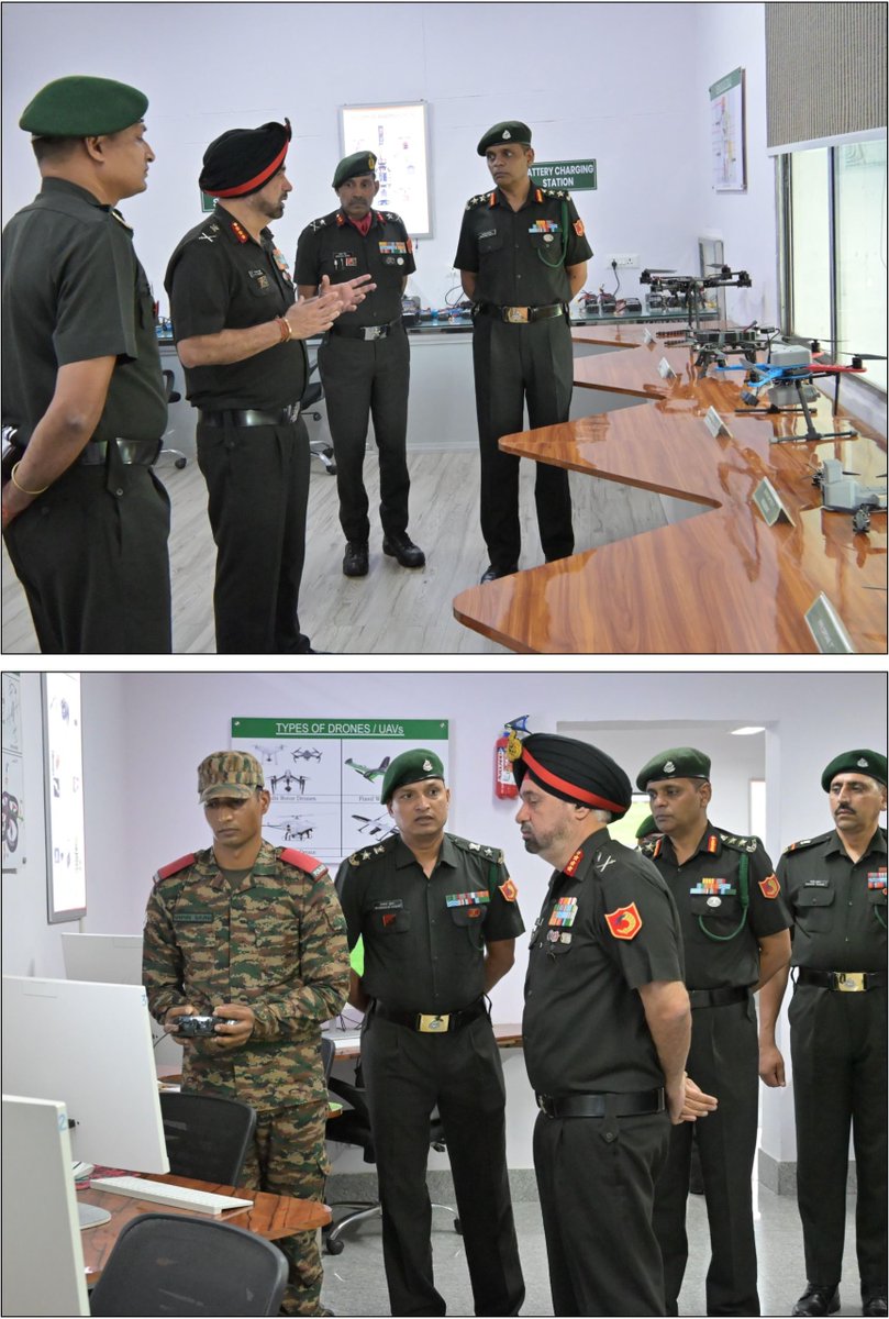 easterncomd's tweet photo. Lt Gen Pawan Chadha, #GOC #TrinityArea, along with #GOC, HQ #Jharkhand & #BiharSubArea, visited #RamgarhMilitaryStation and reviewed training infrastructure at the #Punjab & #SikhRegimentalCentres.
He interacted with 9th Batch #Agniveers and visited #NavchetanaKendra. He also reviewed Medical & Dental facilities, station infrastructure and the Supply Company.
The #GOC appreciated the high training standards, robust psychological assessment and innovative initiatives towards enhancing quality of life and infrastructure.
लेफ्टिनेंट जनरल पवन चड्ढा, #GOC #TrinityArea ने #GOC, मुख्यालय #Jharkhand & #BiharSubArea के साथ #RamgarhMilitaryStation का दौरा किया और #Punjab एवं #SikhRegimentalCentres में प्रशिक्षण सुविधाओं की समीक्षा की।
उन्होंने 9वें बैच के #Agniveers से बातचीत की और #NavchetanaKendra का दौरा किया। उन्होंने चिकित्सा एवं दंत चिकित्सा सुविधाओं, स्टेशन की व्यवस्थाओं और सप्लाई कंपनी की भी समीक्षा की।
#GOC ने उच्च प्रशिक्षण स्तर, मजबूत मनोवैज्ञानिक आकलन तथा जीवन गुणवत्ता और बुनियादी ढांचे में सुधार के लिए किए जा रहे प्रयासों की सराहना की।
#भारतीय_सेना
#पूर्वी_कमान
#IndianArmy
#EasternCommand
#Agniveers
@adgpi
@SpokespersonMoD
@HQ_IDS_India
@indiannavy
@IAF_MCC
@official_dgar
@ProDefKolkata
@IndiaCoastGuard
@HQ_DG_NCC
@EAC_IAF
@IN_EasternFleet
@IN_HQENC
@GovernorBihar
@jhar_governor
Facebook - https://t.co/HeNZtIhgtR
Instagram - https://t.co/u3f8koPfE7