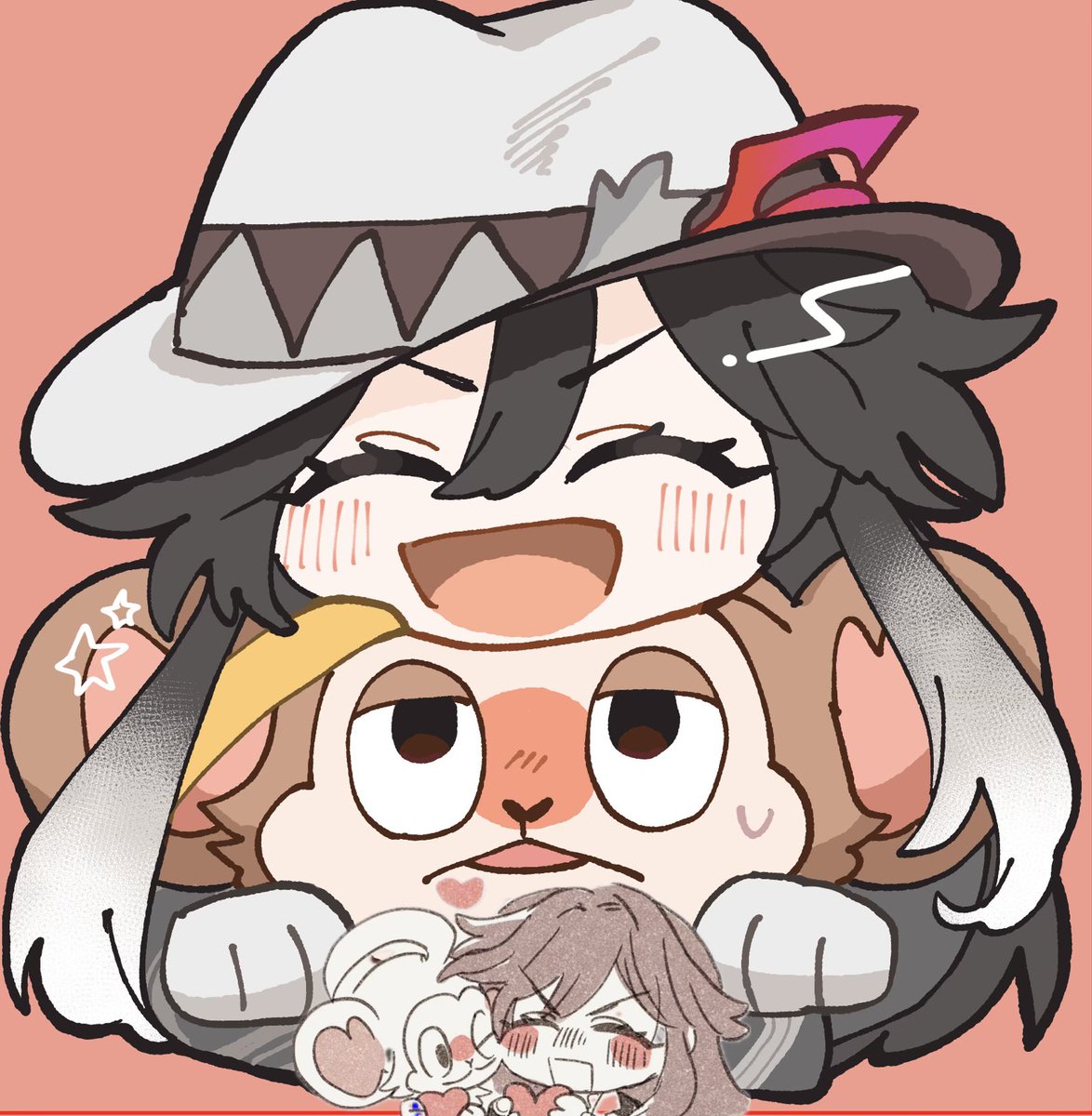 yuyuyu_str's tweet photo. インテ、🐒🐺本のノベルティでこんなうちわ付けれるかな〜〜♪いい感じにできてることを祈る🙏 https://t.co/7mJuKvmSGh