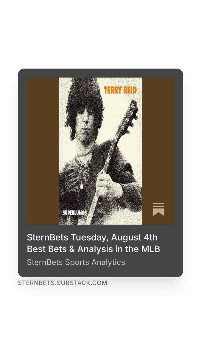 SternBets's tweet photo. SternBets Tuesday, August 4th Best Bets & Analysis in the MLB
The final push to the MLB playoffs starts now!
https://t.co/TceSCAcx9L
#OnlyBetsSportsPodcast #NBA #NFL #MLB #NHL #PGA #UFC #NCAAF #NCAAM #Soccer #SportsAnalysis #Sports #SternBets #DTL #EarlyEdge #Betting #BestBets https://t.co/CG3vJ4vqvP