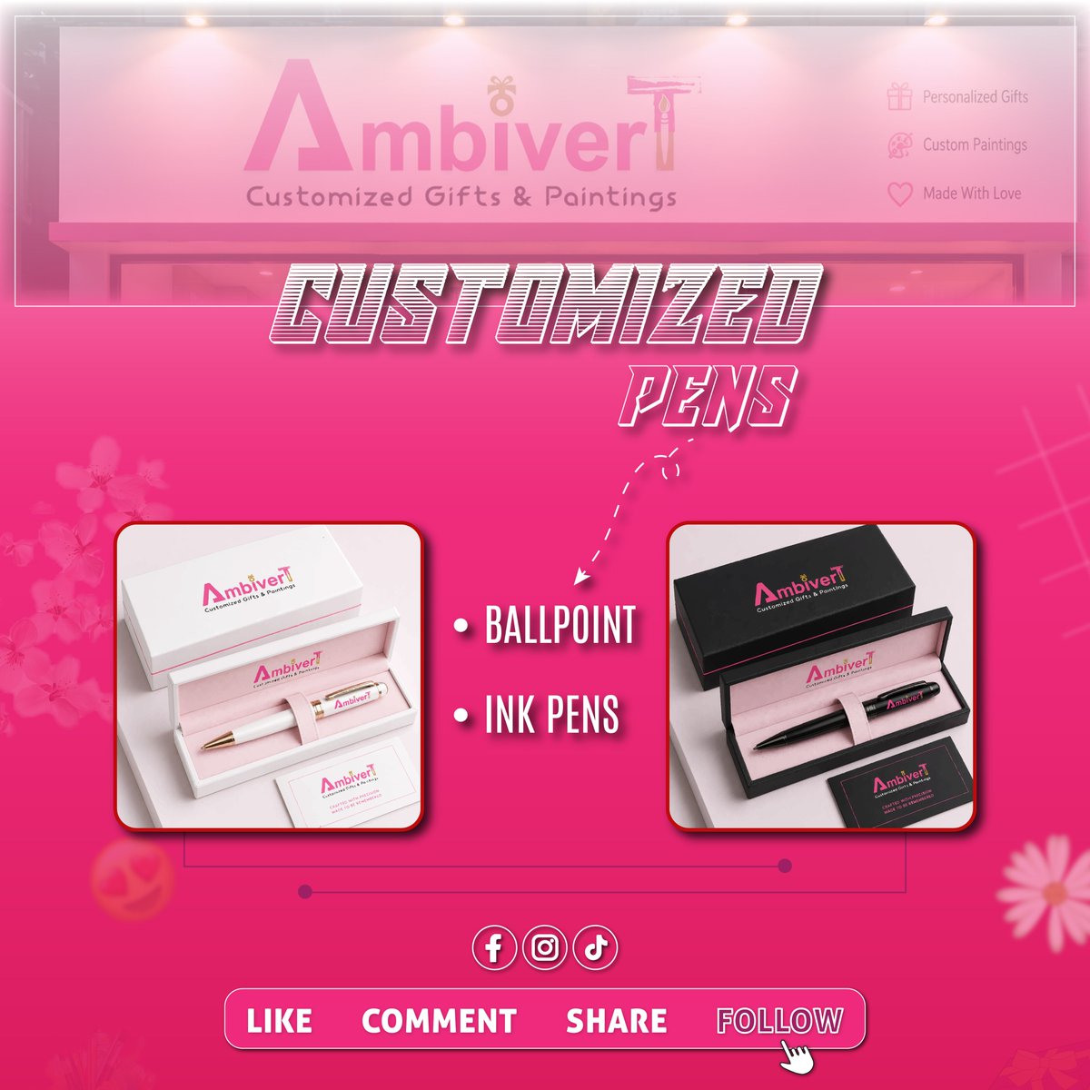 ambivert_gp's tweet photo. Create a lasting impression with customized pens crafted especially for your loved ones, colleagues, and special occasions—because every thoughtful gesture deserves something uniquely yours ✨ https://t.co/wcCgphjyhl