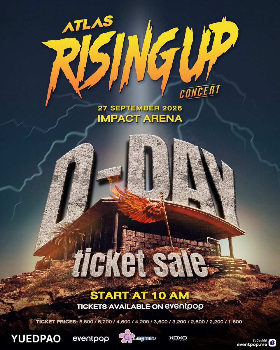 Chengrcy's tweet photo. WTS
ATLAS: RISING UP CONCERT ✨
LIVE AT IMPACT ARENA

3x Zone A1
3x Zone B3
 3x Zone C2

DM or Line If Interested ✅
#ATLASRisingUpConcert
#ATLASConcert2026
#ATLASth #ATLAS_th
#XOXOentertainment https://t.co/INEwnA0RKH