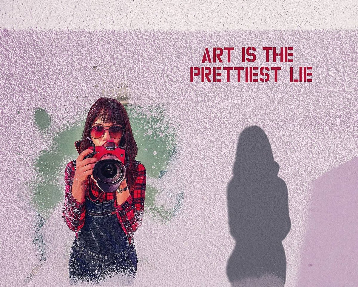 simpsondiane650's tweet photo. Art is a pretty lie, walls tell stories, don't let fear stop you, try and fail, it's the best teacher https://t.co/udHMPlPMRp