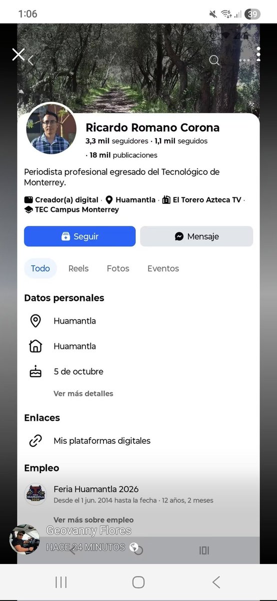 XAVIERROMO's tweet photo. @catrina_nortena @Seergiot3ck Aquí está el putto cobarde, la escoria dice ser "Periodista" @rrc_romano

Ya se escondió en Facebook y en Tiktok el cobarde. https://t.co/KqqLsMJTch
