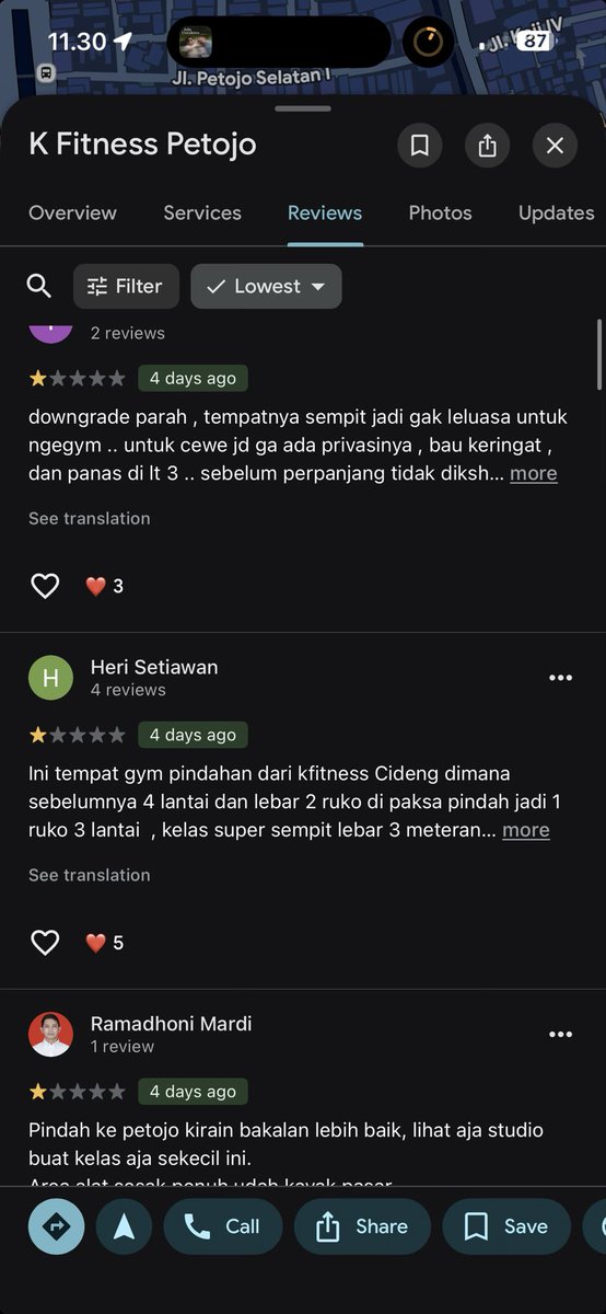 nosleepsan's tweet photo. lagi baca rating wkwoakw the worst is gua harus bayar parkir fym? https://t.co/KPPJM54mA5