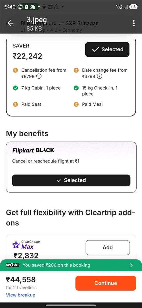0xansh's tweet photo. @Cleartrip @Flipkart @flipkartsupport #FlipkartBlack #Cleartrip #ScamAlert #ConsumerRights #ScamAwareness @jagograhakjago @nch1915 https://t.co/8NZv7RJB2i