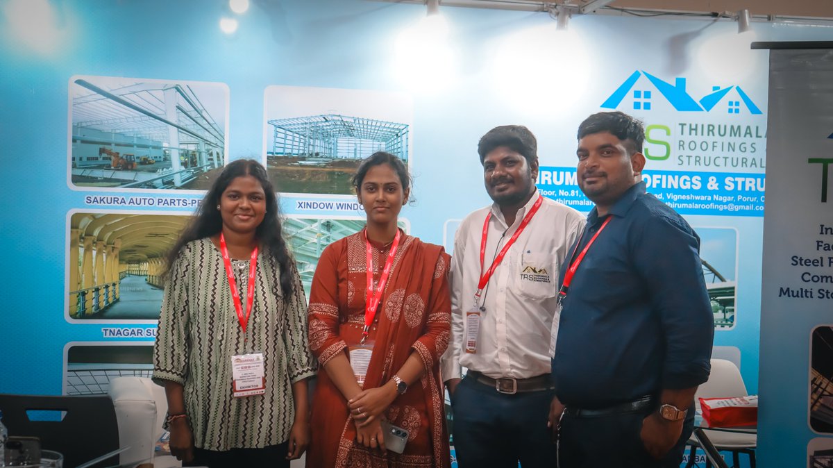 TRS_01072017's tweet photo. 3 incredible days at WAREMAT 2026! Our team had a great time showcasing our PEB structures, connecting with industry visitors, and discussing warehousing and industrial building solutions. Thank you to everyone who stopped by our stall
#ThirumalaRoofings #TRS #WAREMAT2026 https://t.co/evLMzmjPN1