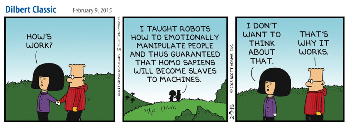 ScottAdamsSays's tweet photo. 2015 Dilbert Classics Week https://t.co/yX1L0hTlDf