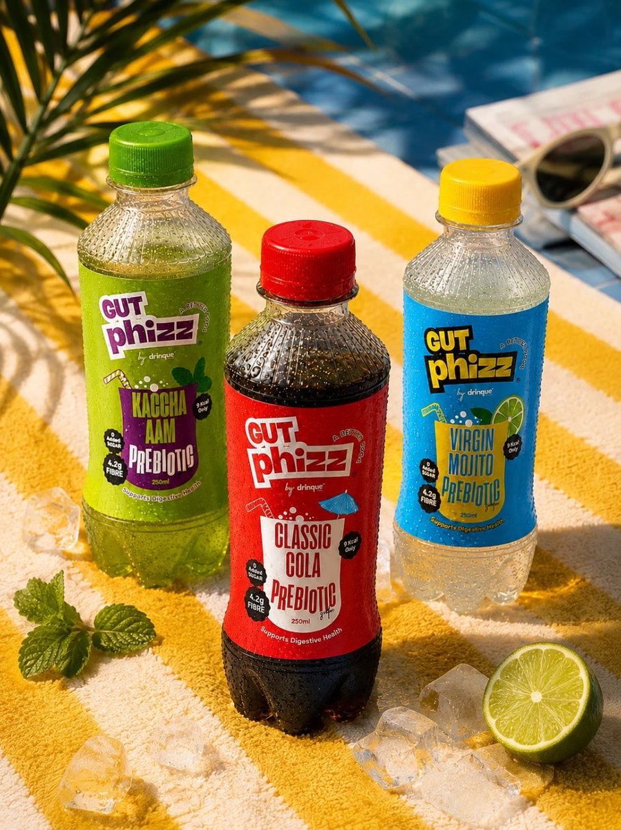 radhika___arora's tweet photo. Building a brand in public is wild. Gutphizz started with a simple Indian problem: Our food is incredible, but our stomachs are exhausted from feeling heavy and bloated after every meal.

We wanted a cold drink that wasn't a sugary compromise or a boring health supplement but a real, fizzy colddrink built for our food, our taste buds, and our gut health.

Here’s the thing nobody tells you about gut health:

If you throw prebiotic fiber into a stomach that’s already struggling to digest a heavy meal, it just sits there, ferments on top of undigested food, and causes even more gas and bloat.

Modern prebiotics care for tomorrow’s gut health, but your stomach needs help breaking down that heavy food right now.

So we paired 4.2g of plant prebiotic fiber with the exact digestive drivers our Dadis have trusted for over 1,000 years:

- Ajwain to kickstart natural digestive juices
- Kala Namak to handle acidity and heaviness
- Ashwagandha to calm stress-induced bloat

Fast forward through dozens of stability trials, formula tweaks, and endless taste tests... Gutphizz is FINALLY open for pre-launch orders!🚀

3 iconic flavor drops:

Classic Cola: Inspired by street-side barf ka gola.
Kaccha Aam: Perfect balance of tangy and sweet just like your kaccha aam candy
Virgin Mojito: A little minty, a little sweet, super tangy

Inside every bottle:
-Only 9 Calories
-4.2g Plant Prebiotic Fiber
-Naturally sweetened with Monk Fruit Only
-Zero sugar & zero preservatives

Because so many of you followed this journey from day one, we’re giving our early supporters the true VIP treatment.

For the FIRST 500 orders only, unlock our Founding Batch Perks:
- Flat 25% OFF 
- Exclusive Founding Batch Merch Free
- Your Name on our website’s Founding Wall

(Ships Aug 10th)

Let’s change how India drinks cold drinks✨
Website link: https://t.co/CldNKwuO4H