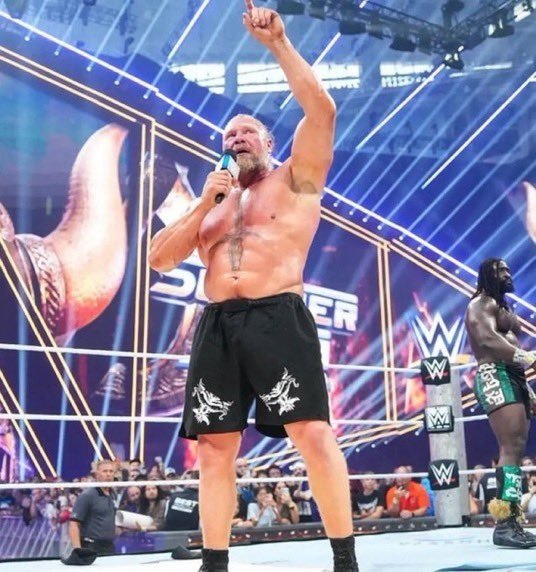 game_on32205's tweet photo. Brock Lesnar has officially retired from WWE. 

#WWERAW #BrockLesnar. https://t.co/MrHFvbvQlL