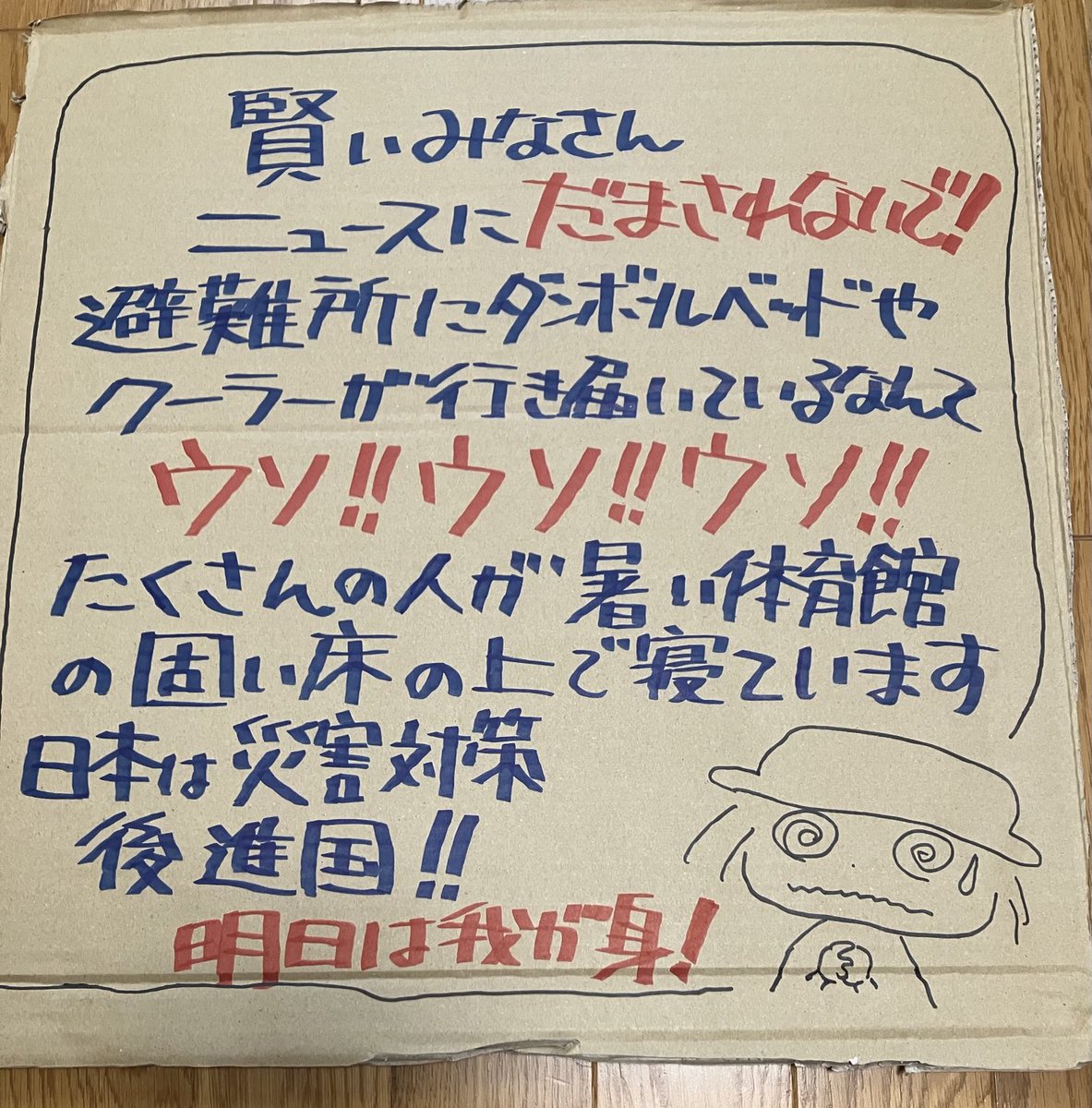 SDGs20_50's tweet photo. チャリ🚲に付けて走ろうと思うんだけど、これでいいかな？

#ひとり街宣 https://t.co/t17L6ybeXF