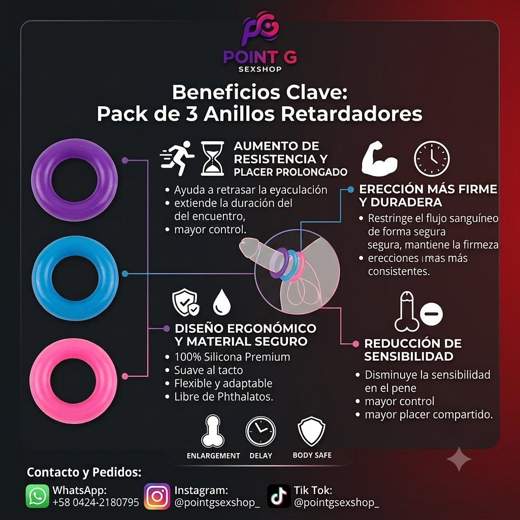activoccs21_'s tweet photo. El Pack de 3 Anillos Retardadores está diseñado para brindarte:
⏱️ Mayor duración y control
💪 Erecciones más firmes
💯 100% Silicona Premium y segura
​🛒 Pedidos directos al WhatsApp: https://t.co/zz9BID2HSi 📲
🚚 Envíos discretos en Caracas y a nivel nacional. https://t.co/dcyxAazVAN