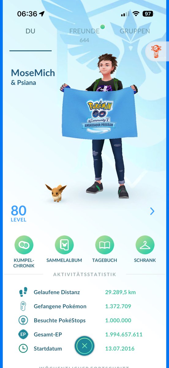 MoseMich1507's tweet photo. Eine Million #Pokestops 😍🔥🤩💪🏻!
#pokemongo #grind #muenster #germany #communityambassador https://t.co/tUaSTZz8rY