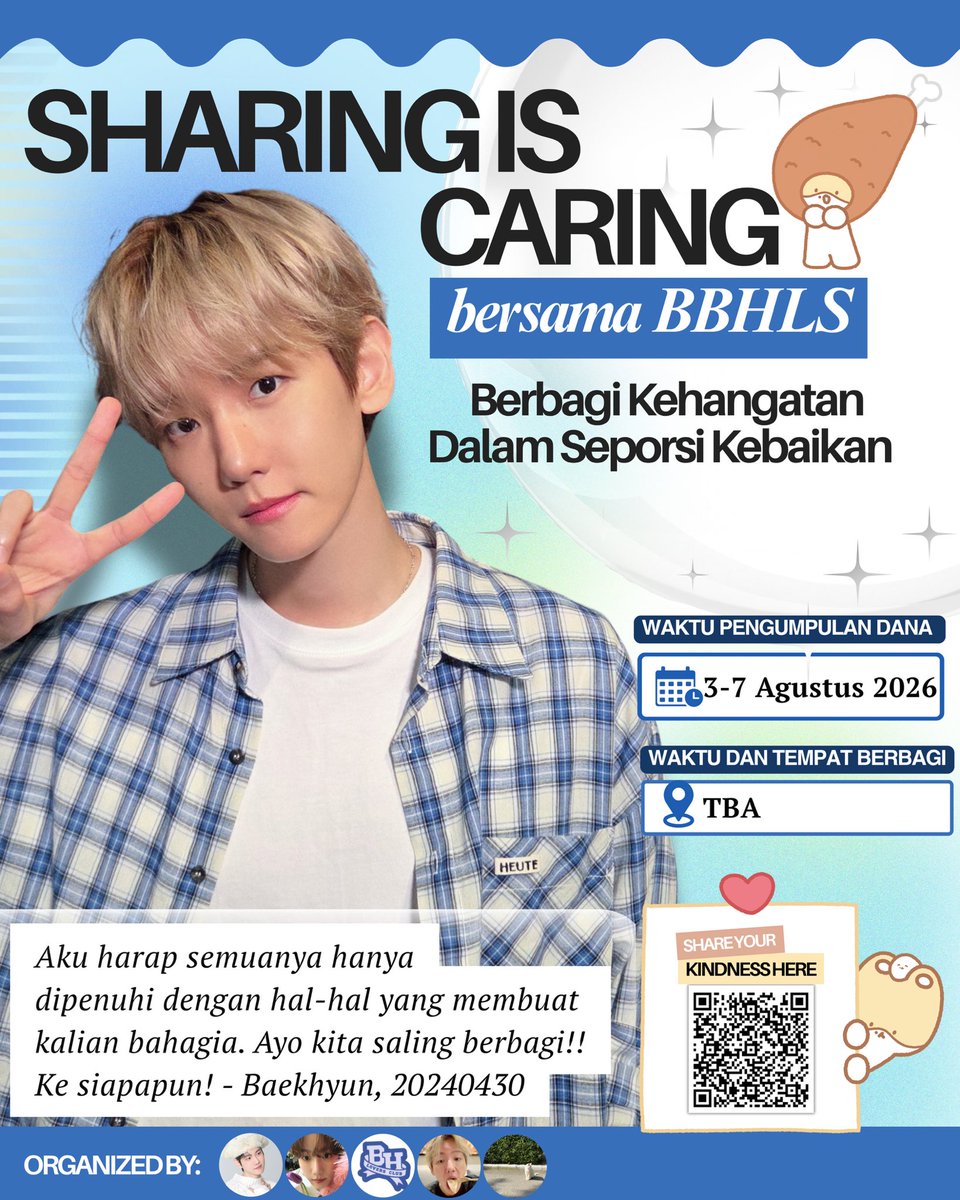 endlesslumenB's tweet photo. Blessed with 𝒍𝒐𝒗𝒆 ♡
for 𝒔𝒉𝒂𝒓𝒊𝒏𝒈 𝒎𝒆𝒂𝒍𝒔 with others ✨

Buah dari ketulusan yang selalu Baekhyun berikan, kami ingin mengajak Kyoong Fams ikut berbagi kehangatan dalam seporsi kebaikan 💙

give your love here⤵️
https://t.co/GyJrRUBilC

#백현 #BAEKHYUN https://t.co/d2cm2lRIza