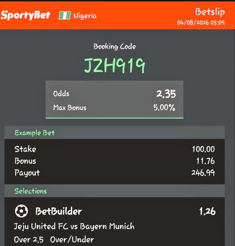 ObinnaOson59829's tweet photo. This is a 15-day rollover challenge on sporty bet.
#100 to win #3,000,000 at the end of our 15-day trial.
I'll be dropping daily 2 banker odds 

My advice;
Stake what you can afford to lose..as for me I started with #800

DAY 1
Peace and love ✌️ https://t.co/4pqTDIysvr