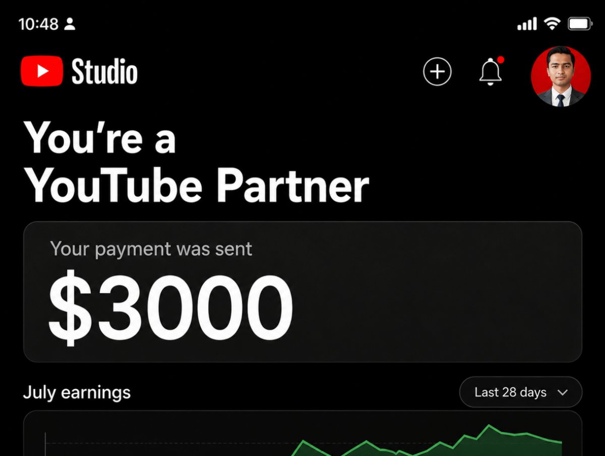 zulkarnaimx's tweet photo. Start a YouTube channel today and you can earn $3000 this month.

You can begin for free, and a simple plan helps you build momentum fast.

Retweet and reply “Need,” and I’ll DM you a free guide to get started.

Follow me so I can send it to you. https://t.co/8IROynjYKW