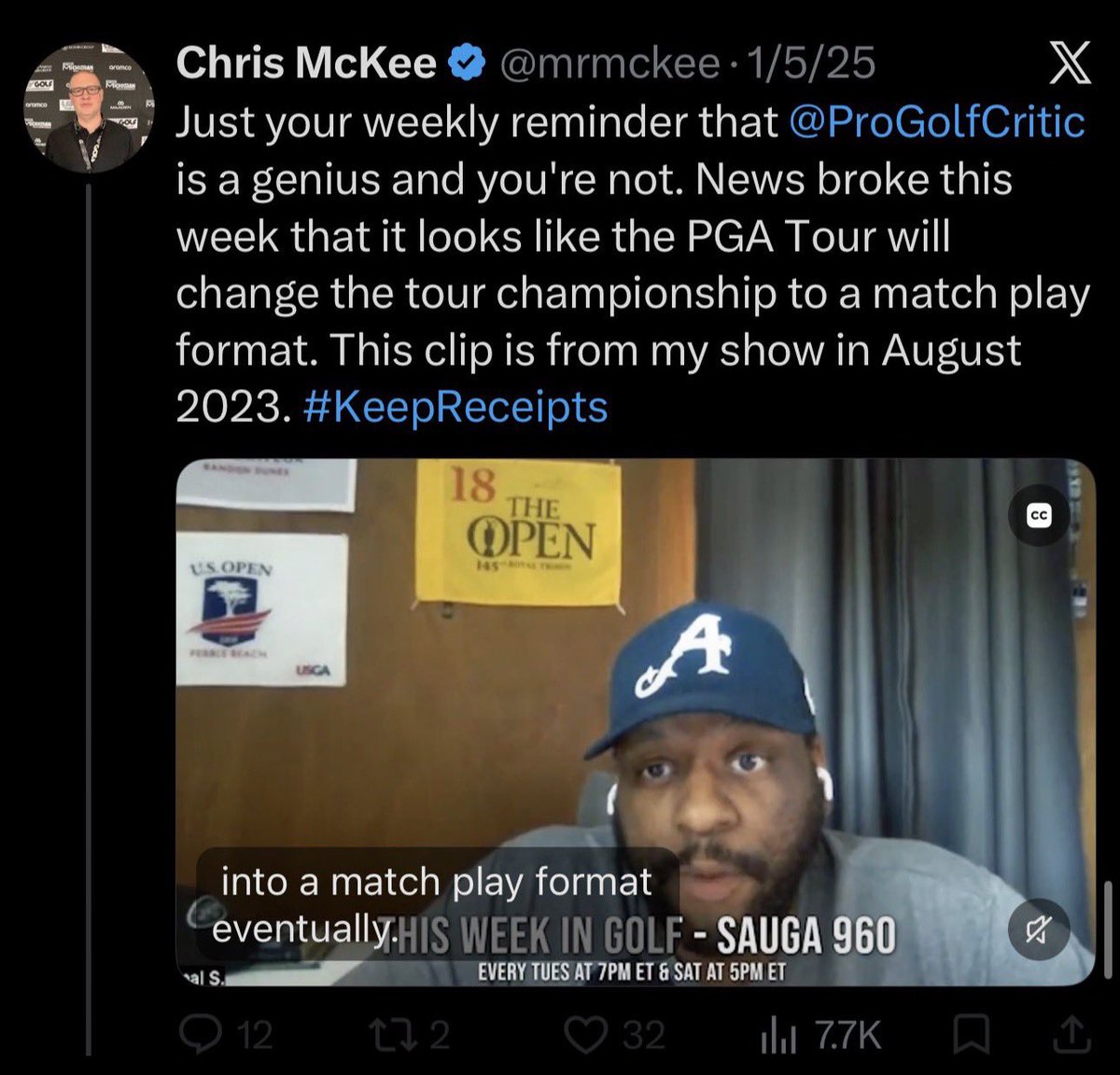 pittiecoco's tweet photo. It’s amusing seeing all the LIV Weirdos tuck their tails and slowly try and pivot away from LIV. Some of them have some receipts out there that will be tough to live down. #keepreceipts https://t.co/SqUqaEnc5M