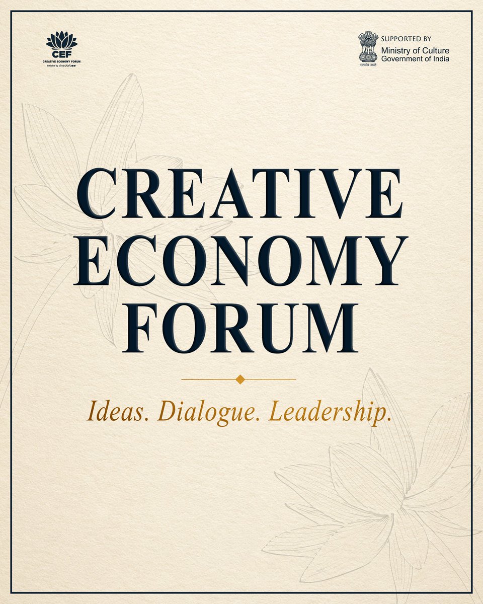 CEF_india's tweet photo. What makes the Creative Economy Forum? 

Join us to Shape Creative Economy and Rise of Creative Bharat theme on 18th &amp; 19th September at PHD CHAMBER OF COMMERCE &amp; INDUSTRY.

#cef #creativeeconomyforum #cgviawards #riseofcreativebharat 
https://t.co/hvUG2Hd2op https://t.co/PHPDSXocSG