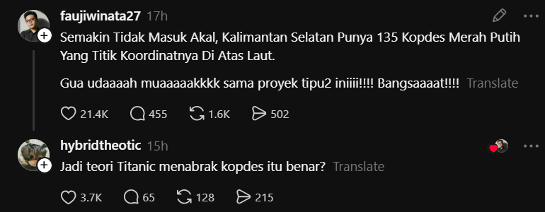 karirfess's tweet photo. titanic nabrak kopdes gak tuh😂 https://t.co/GUbNzEv8tA