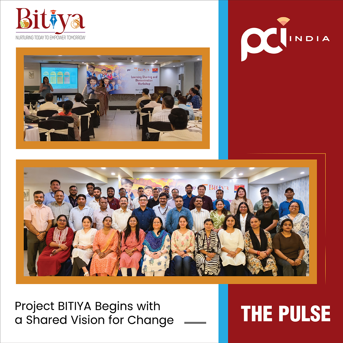 PCI_India_'s tweet photo. Project #BITIYA facilitated its first learning exchange in Ranchi, bringing insights from 558 villages, turning them into field-ready actions to empower #adolescentgirls.
#PCIPulse #BITiYASeBhavishya #NurtureTodayToEmpowerTomorrow #PCIIndia https://t.co/wvvj9RTWVs