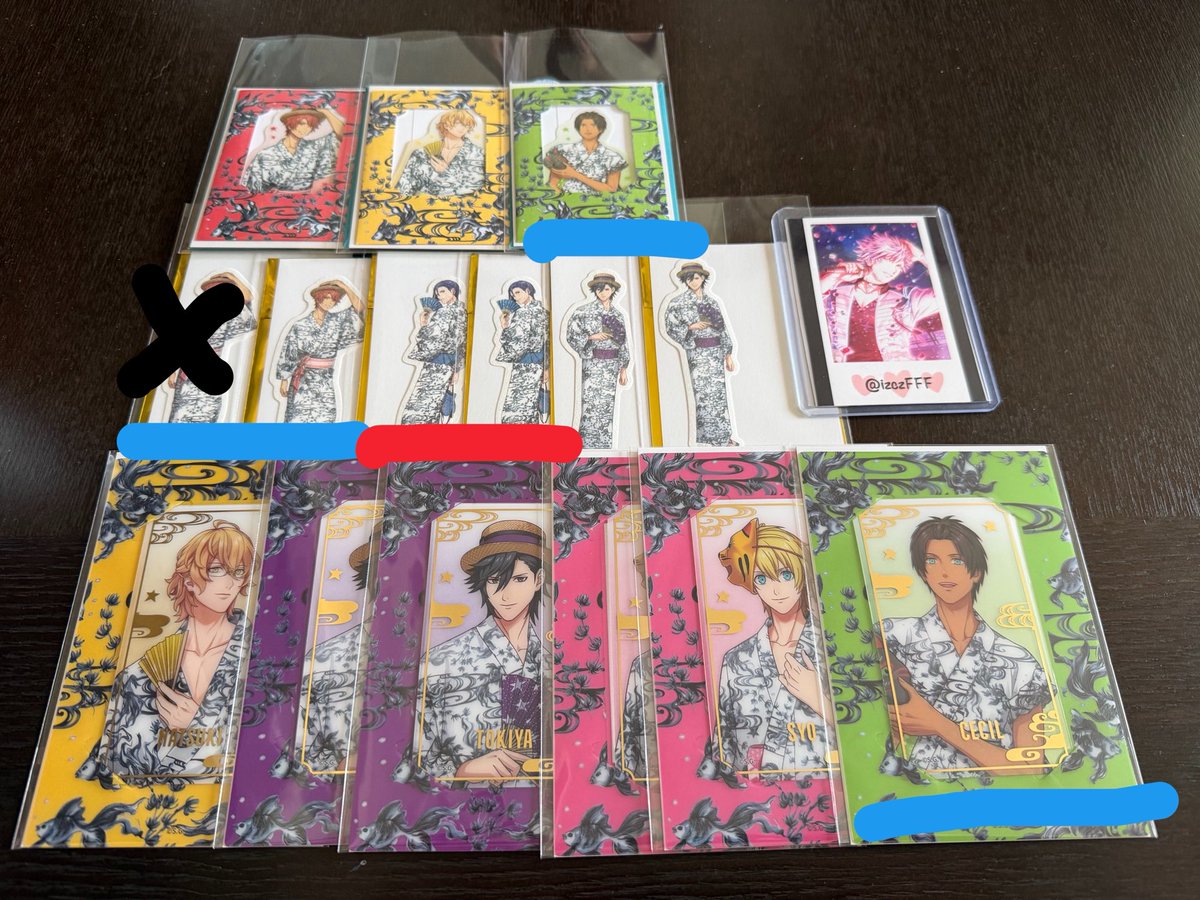 izczFFF's tweet photo. 【交換】うたプリ グラショ 大阪

譲→音也 真斗 那月 トキヤ 翔 セシル
　　嶺二 藍 カミュ

求→提灯/蘭丸>音也
　缶バッジ/蘭丸
　マドポチ/蘭丸 藍 カミュ
　和紙/嶺二2 カミュ2>レン
　ビジュカ/嶺二 蘭丸 レン>音也
　りんご飴/嶺二
　刺繍,千社札/嶺二>音也

赤線は青線同時
8/7梅田手渡し https://t.co/ebKEsrTVSZ