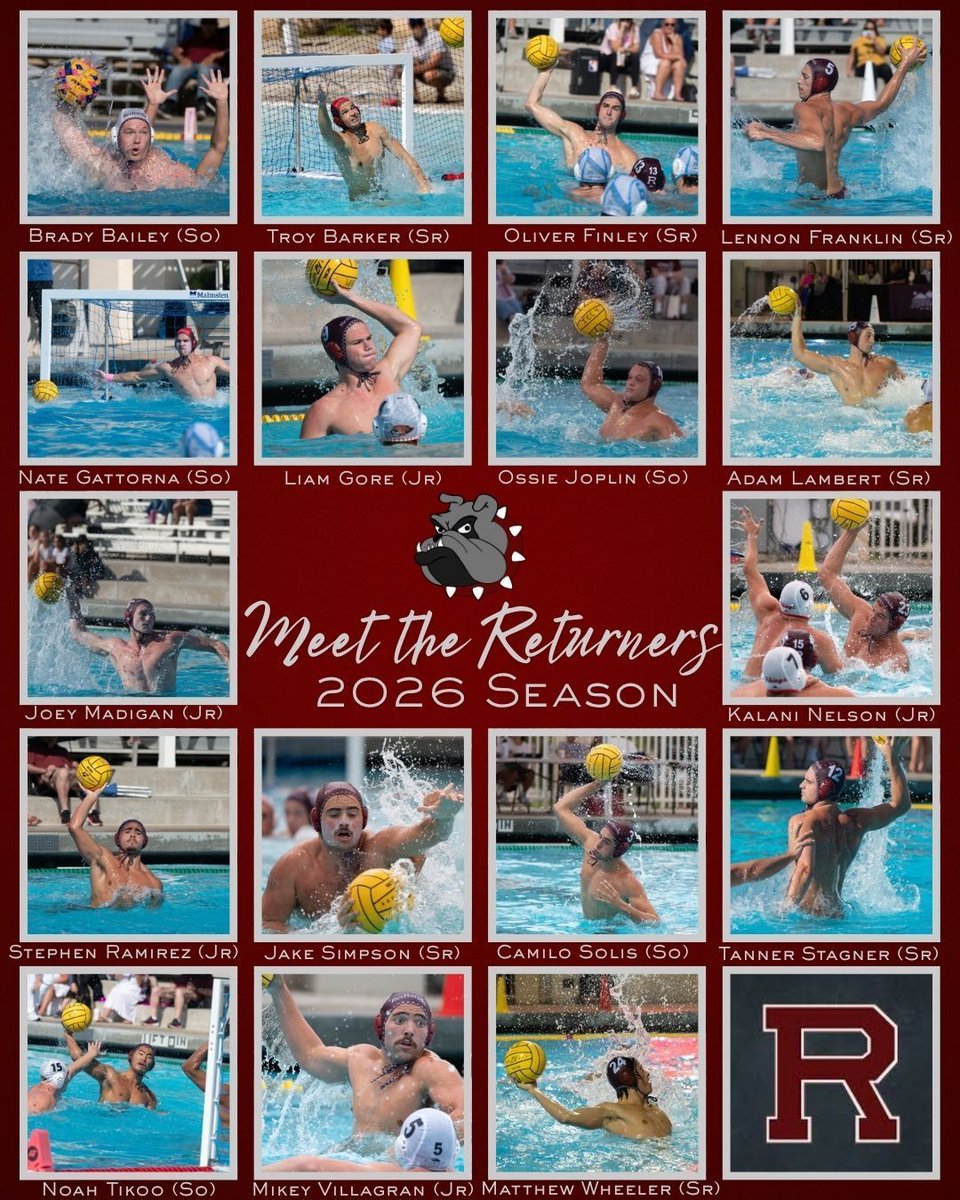 redlandsmwp's tweet photo. The Bulldogs are BACK for 2026!!!
- Summer is almost done ☀️✔️ 
- The boys are locking in 🗝️🔒
- and getting ready to COOK! 🍳🍽️
Time to meet the returning squad!!!
#GoBulldogs #lockingin #runitback #redlands_bulldogs #returners https://t.co/roky4CDsar