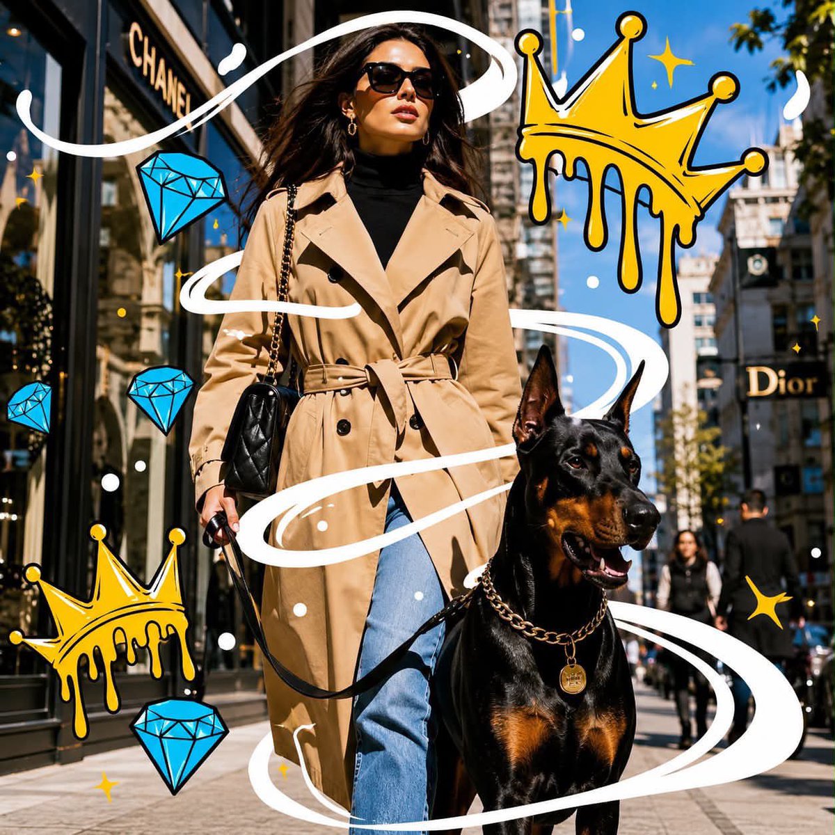 im_shahid7's tweet photo. Made with GPT IMAGE 2
Prompt:

A vibrant, mixed-media urban photography portrait. The photographic base features [Variable 1: Description of the photorealistic subject, their action, and the specific urban environment]. The photograph is dynamically overlaid with bold, flat 2D cartoon vector illustrations consisting of [Variable 2: Specific 2D cartoon elements, graphic shapes, and their neon color palette]. The clean, flat vector graphics wrap around and interact playfully with the photorealistic subject, creating a surreal pop-art intervention. High contrast, streetwear aesthetic, bright sunlight, highly detailed. 1:1
