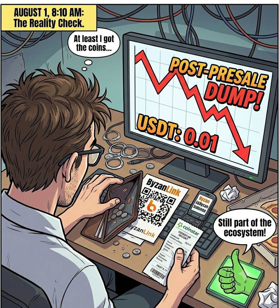 jlsilva12345678's tweet photo. When you hear $Byzan Round 1 on Gems Launchpad is open until August 10... but you’re already fast-forwarding to post-presale reality:
@byzanlink @Gems_Launchpad
#Presalelive #memevibes #JustForFun #crypto #RWA
#BTOS #Byzan #DeFi #TradFi
#onchain https://t.co/MPKvaVeGYL