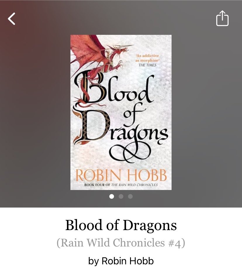lectoratriste's tweet photo. cr: blood of dragons, robin hobb.

📖—

llego al último libro de las crónicas. no estoy lista. https://t.co/A6KBXwlLCa