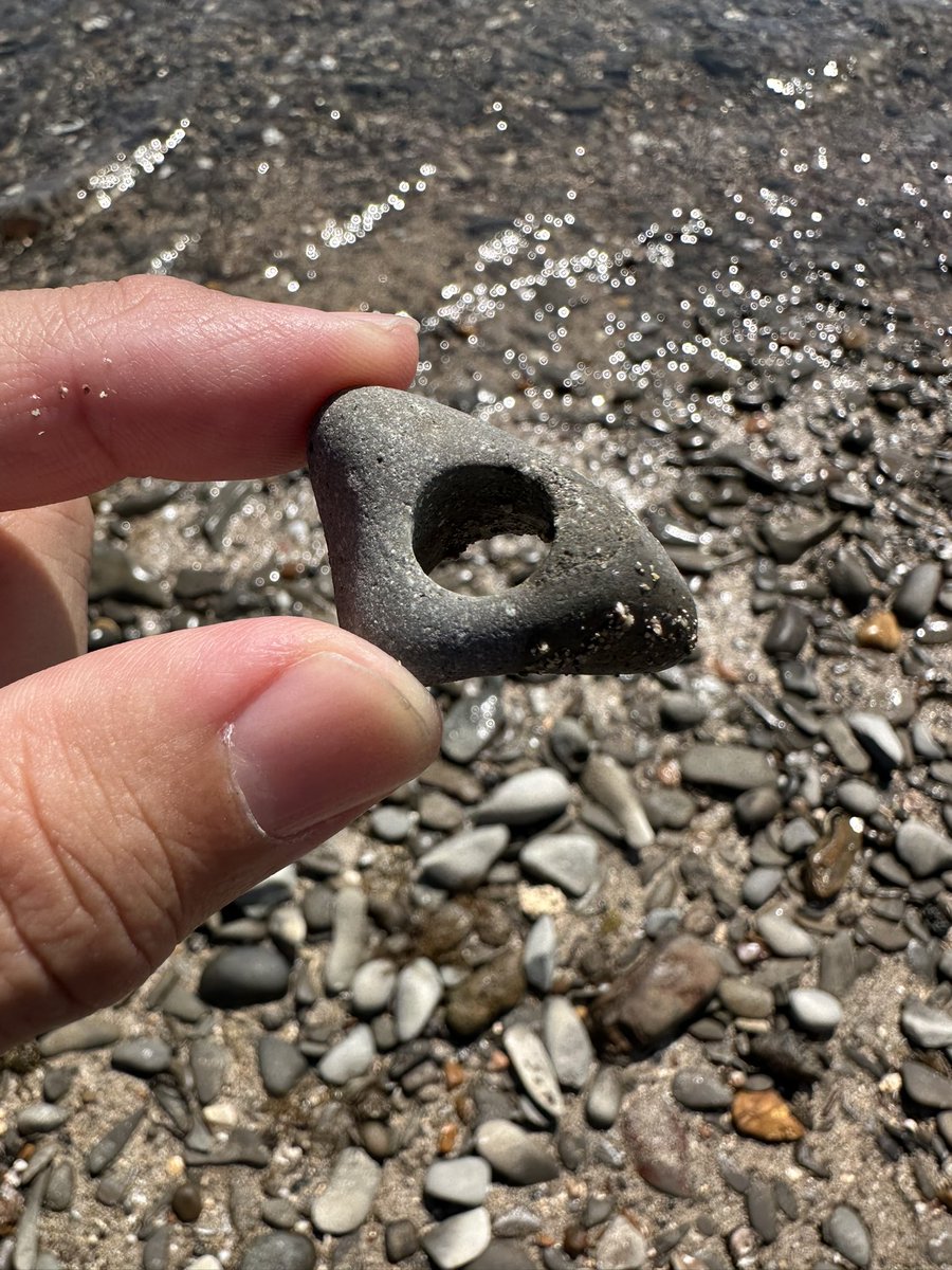 SmokeFrog_'s tweet photo. ふらっと立ち寄った海岸、石がめっちゃ綺麗な穴だらけだったんだけど何これ？ https://t.co/RcpUtZUL4o