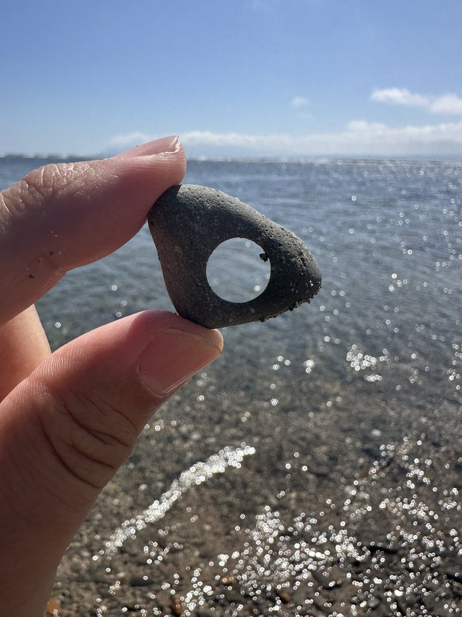 SmokeFrog_'s tweet photo. ふらっと立ち寄った海岸、石がめっちゃ綺麗な穴だらけだったんだけど何これ？ https://t.co/RcpUtZUL4o