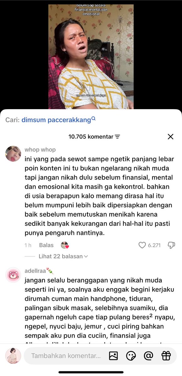 Nurultyaa25's tweet photo. Nemu ini di tiktok dan ini lumayan relate. 
Kenapa aku berdoa agar tidak salah pilih pasangan, kenapa aku berdoa semoga di cukupkan rejeki ku agar aku bisa menikah dalam keadaan siap secara psikologis dan finansial. 

Sering dapat cemoohan juga kenapa belum nikah dan dianggap pemilih. Cuma udah ga mempan lagi cemoohan sejenis itu:

Dan buat yang nikah muda, ini bukan sebuah ejekan  karena apapun itu atas pilihan  masing- masing dan pastinya sudah dipikirkan dengan baik pros and cons nya.