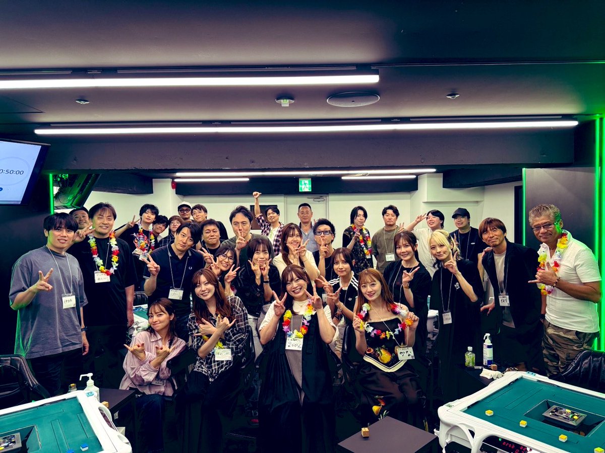 _higetter_'s tweet photo. まつかよバースデー麻雀大会！
それにしても凄いメンツが集まったな〜！ https://t.co/k4FxhbCAMJ