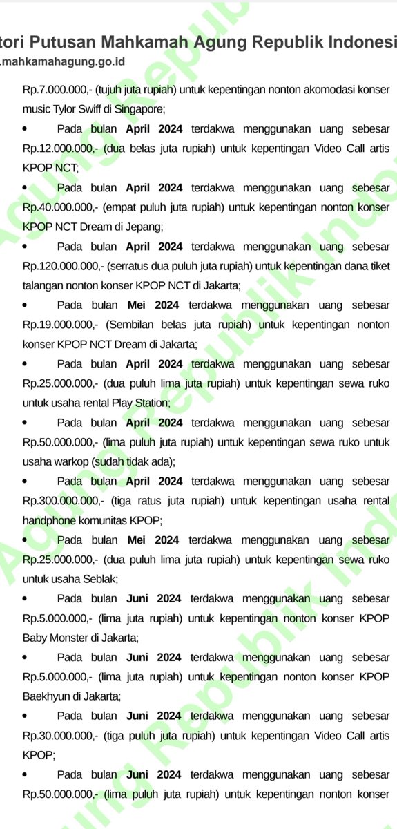 llyjeno's tweet photo. bener guys jgn kyk erliana yg ngelakuin penggelapan duit perusahaan sampe 3 MILIAR LEBIH buat konser fansign dll sekarang dia dipenjara 3 tahun 6 bulan https://t.co/XgegWUnON2