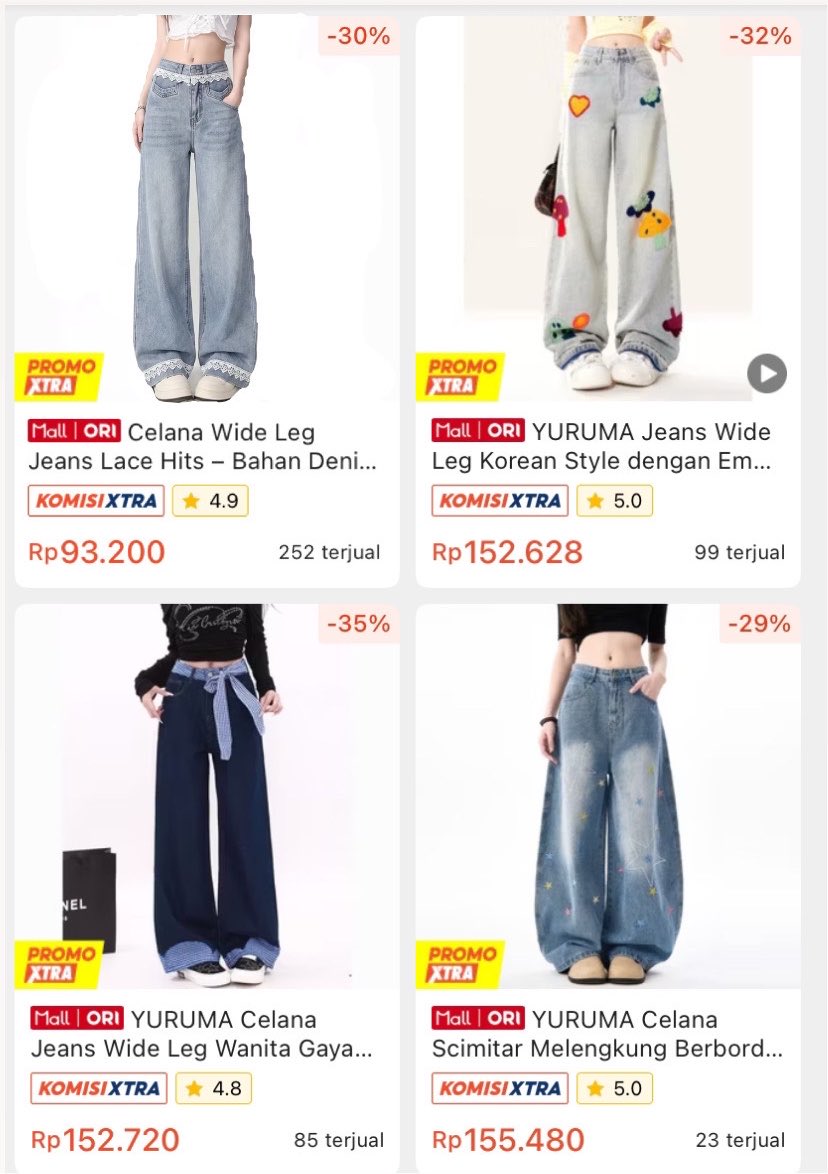 azzazsr's tweet photo. kirain celana jeans kyk gini tuh bakalan norak ternyata... LUCU BANGETTTT https://t.co/KHqtosmDBd