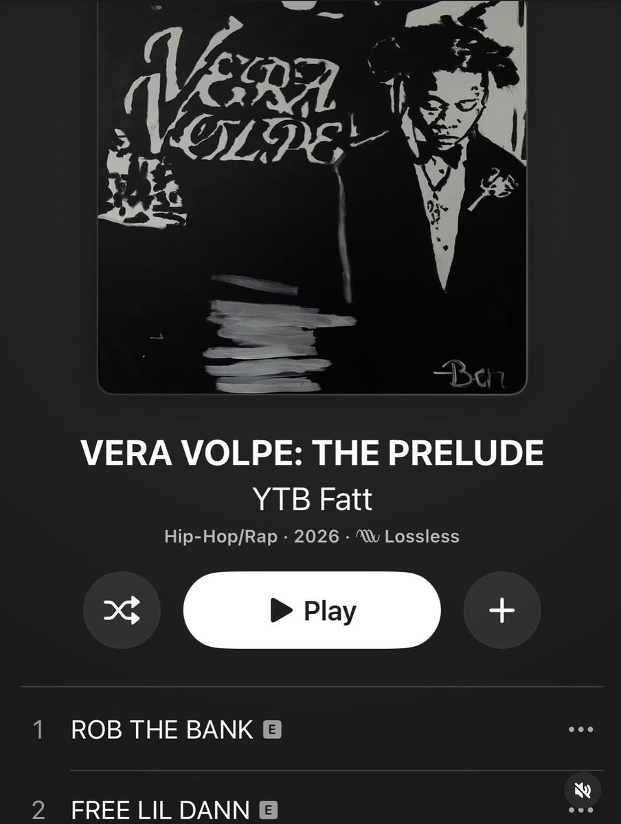 YTBFatt's tweet photo. OUT NOW 🇮🇹🦊🩸🫶🏽 7 SONG PRELUDE https://t.co/bQsI1ZTUn4