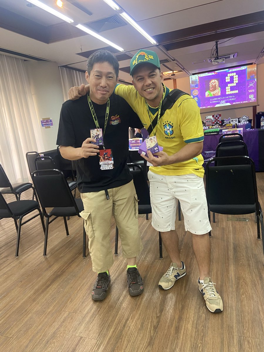 Flavio_Ryu's tweet photo. In first day of NEXXT KOMITE ARENA 2026; I can meet my friend 
(since 2024 in Lyon-France - XSB) Grand Champion PECO! Congratulations bro! Hard matchs !!! 👏🏼👏🏼👏🏼👏🏼🫶🏻💪🏼🏆
@PECO_S_KEN  And meet TMF too 
Strongest Zang ! @tmf68k https://t.co/FOOCSuEBsh