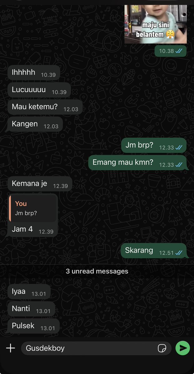 gusdekboy's tweet photo. Asal be ngoraang kangen brarti sange bocil ne ngepuan nagih jatah anak nik ne🫣 https://t.co/WV62ZXCcfP